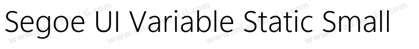Segoe UI Variable Static Small Bol字体转换